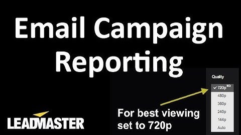 Email Campaign Reporting