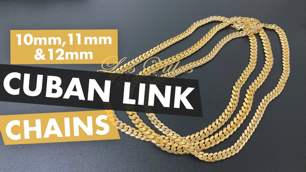 10mm, 11mm and 12mm Miami Cuban link 