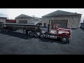 Heavy hauler side dump semitruck 3d asset