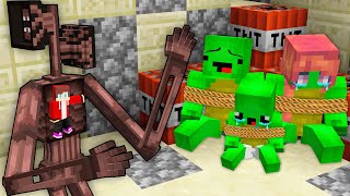 JJ Control SIRENHEAD JJ MIND to KIDNAP Mikey Family in Minecraft !