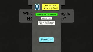 🔥 60 SECOND Anatomy Quiz: How Many Can You Get? [Nursing Medical] #medicalquiz #nursing