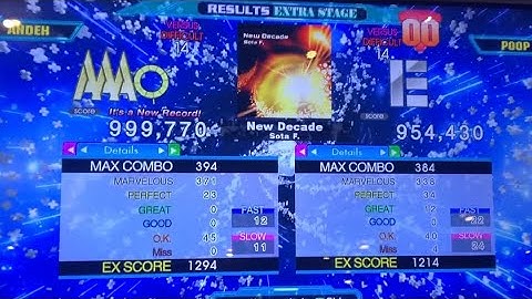 [DDR A20+] New Decade (DSP-14) 999,770 PFC