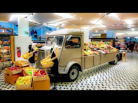 Video: Grande Epicerie, et gourmetmarked i Paris' Bon Marché