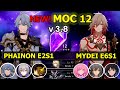 MOC 3.8 | E2S1 Phainon & E6S1 Mydei | FLOOR 12 3 Stars | Memory Of Chaos | Honkai: Star Rail