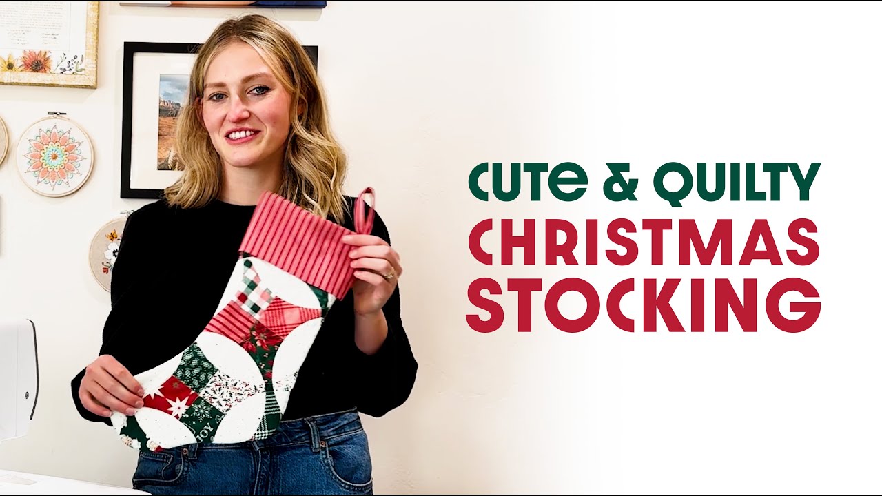 Make your own Quilted Christmas Stocking with an easy to follow pattern