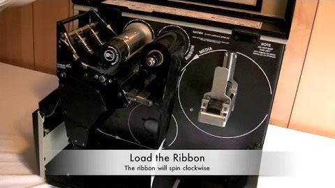 Loading Ribbon into a Zebra R110Xi