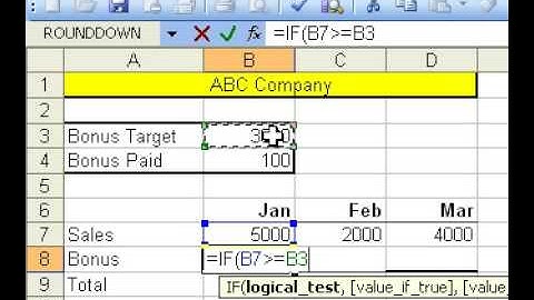 If function in Excel 2003