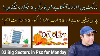 03 Big Sectors in Pakistan stock market right now | KSE 100 Monday market complete pre analysis