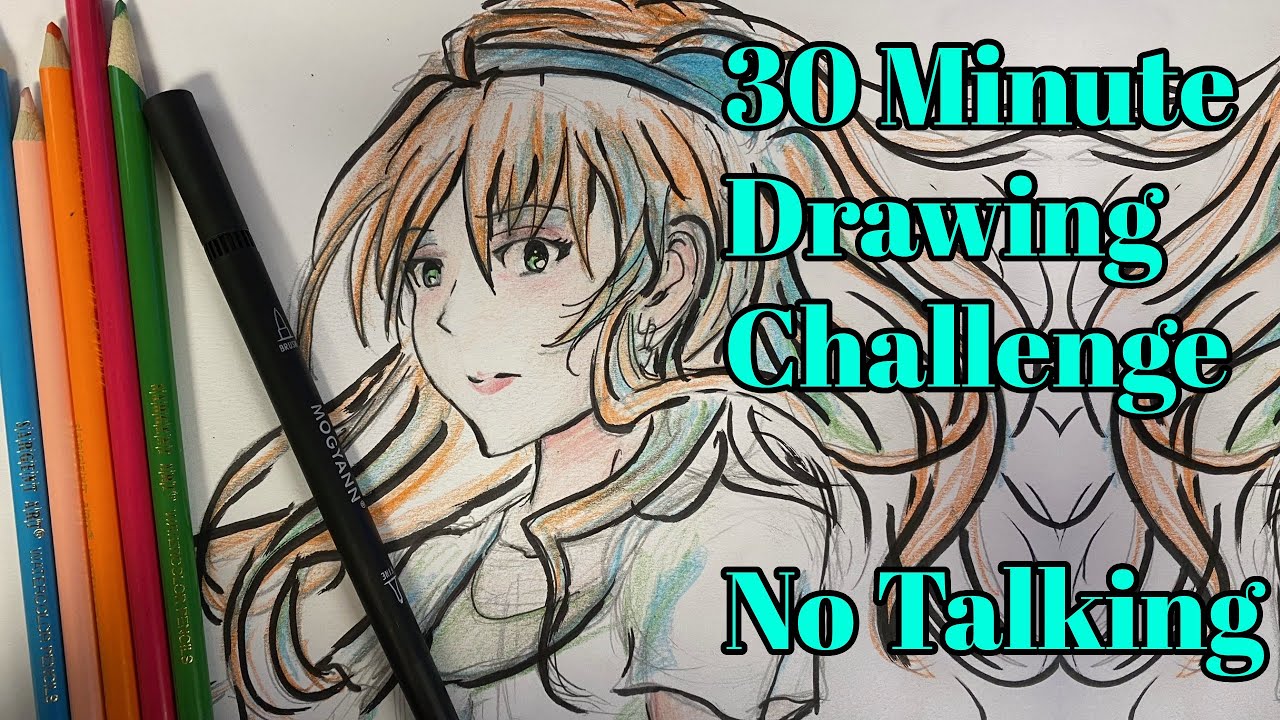 Anime Girl Sketch - 30 minute challenge 