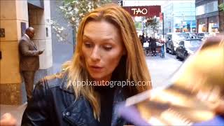Michaela McManus signs autographs for TopPix Information