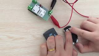 How to use SMG-012 clone HORMANN HSM4 HSM2 868 MHz Garage Remote Control Blue button.