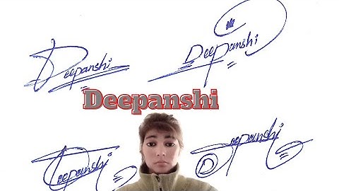 Deepanshi Sign style #name signature with arooj