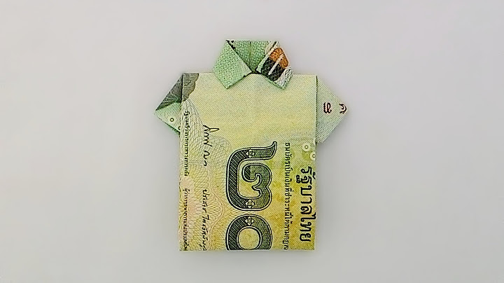 Origami THB bill shirt / พับเสื้อจากธนบัตร