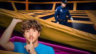 Secretly Hiding In A Trampoline Park!