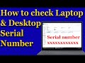 how to get serial number of laptop windows 10