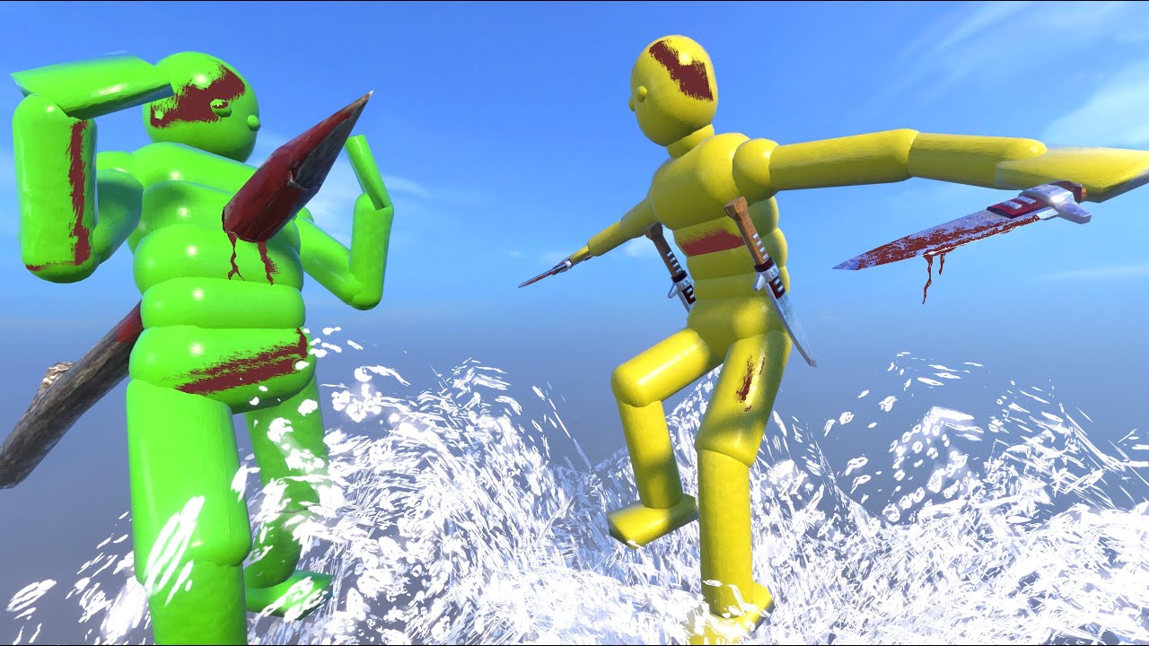 Умный ИИ сражается в войнах NPC с активной физикой Ragdoll (БИТВА ЖЕЛТЫХ NPC)