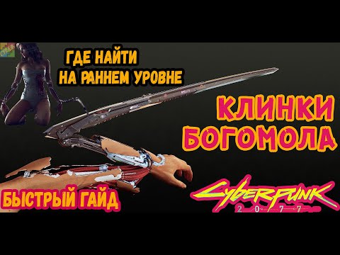 Cyberpunk 2077 как найти и получить легендарные Клинки Богомола