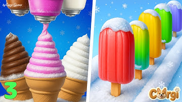 Ice Cream Inc 🆚 Popsicle Stack - All Levels Satisfying Walkthrough Gameplay Part 3