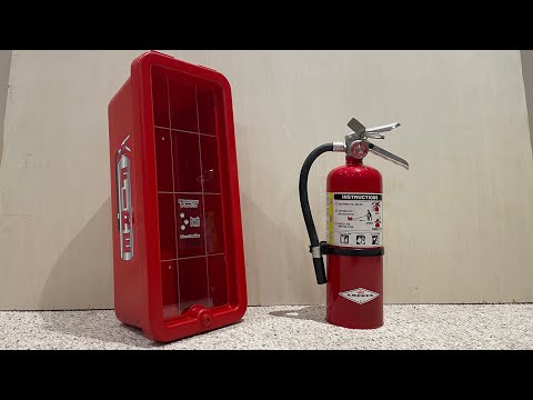 016.yt Installing a Cato Fire Extinguisher Cabinet Outside - YouTube