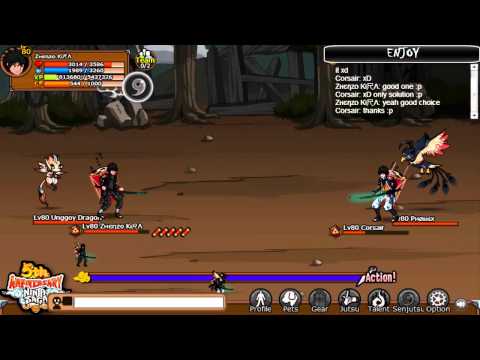 Ninja Saga PvP : Zhenzo Kira vs Corsair