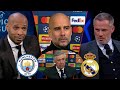 Man City vs Real Madrid 4-3 Thierry Henry And Carragher Analysis | Pep & Ancelotti Interview