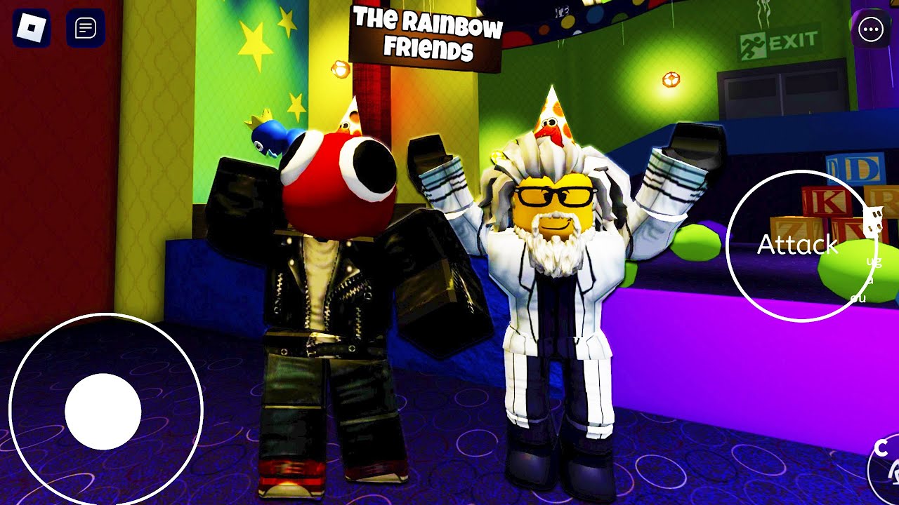Red R&b Friends Playing as OLD RED and RED MAN in Rainbow Friends Full Gameplay - YouTube