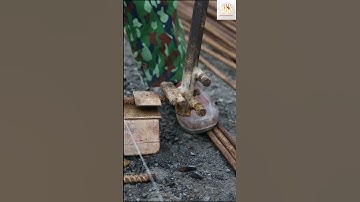 Steel rebar bending technique. #shorts  #technique #constructiontips#basiccontructionskills