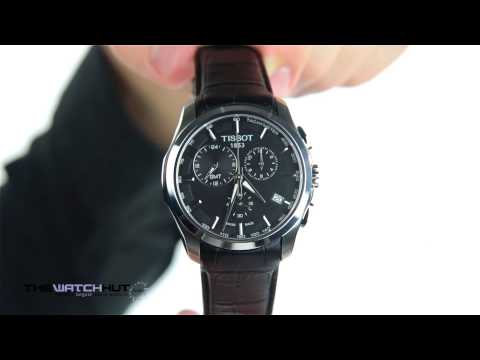 Tissot Gents T Trend Black Leather Chronograph Strap Watch T035 439 16 051 00
