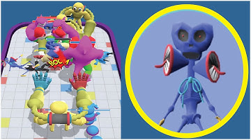 Merge Master Blue Monster: Funny Game All Levels Gameplay (iOS,Android) Part 12 - Siren Head Monster