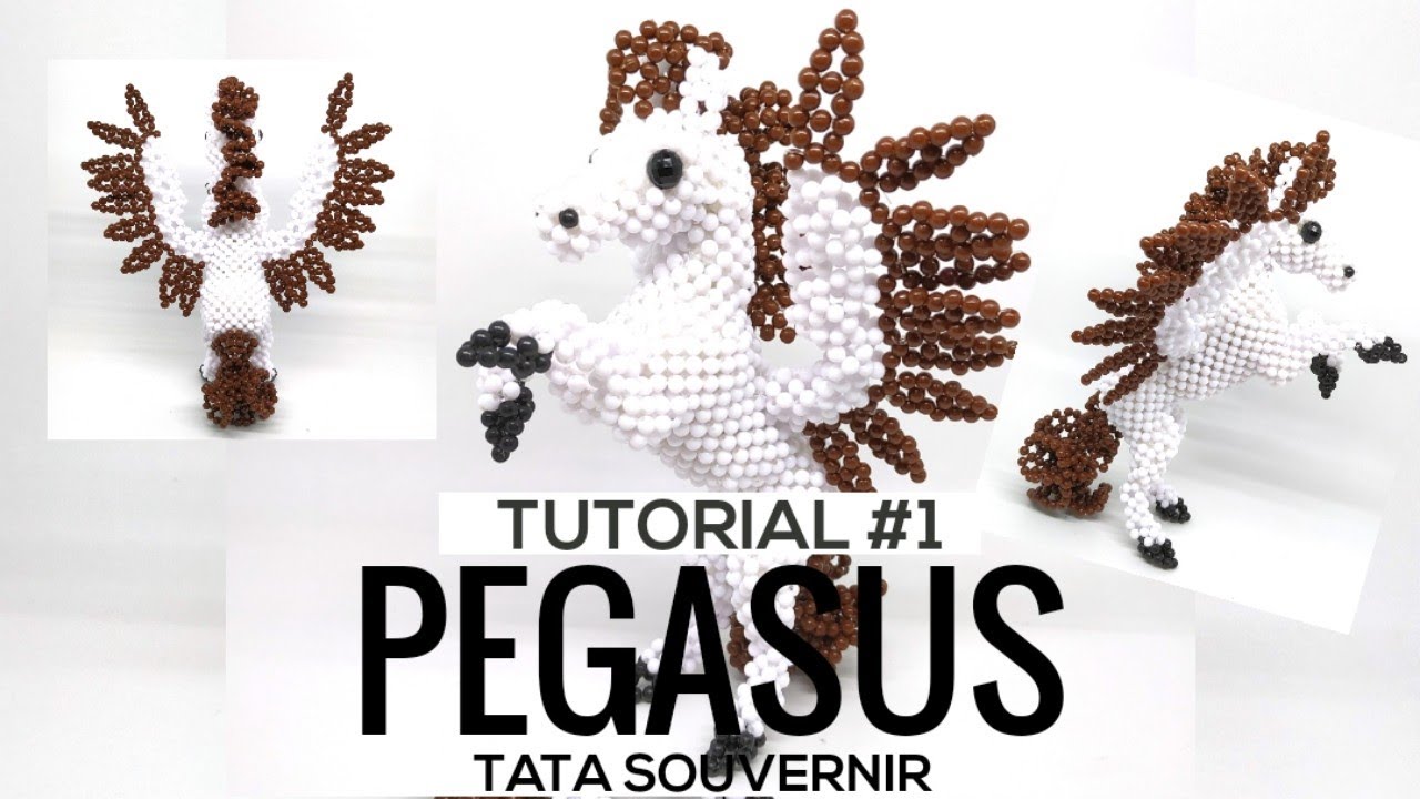 How to Bead Pegasus Type 1 Part 1 / Kerajinan manik / Manik Mote /Miçangas Passo a Passo/DIY