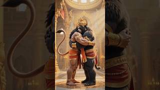 🌿 Hanuman met Jamvant 🙏🤗 #hanuman #hanumanji #bajrangbali #aihanuman