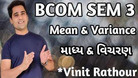 #2 mathematical expectation | bcom sem 3 | statistics | mean and variance |