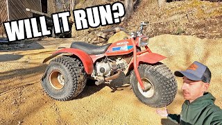 I Bought an Abandoned Honda ATC 110 3 Wheeler | Can We Get it Running?