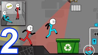 Stickman Escape: Prison Break - Gameplay Walkthrough Part 2 (iOS, Android) screenshot 3
