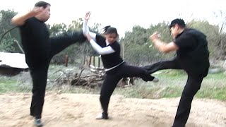 Kung Fu Girl vs 2 Bad Guys | Martial Arts Movie Fight Scene