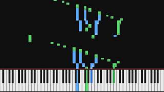 Padre Antonio Soler - Keyboard Sonata no. 90 in F-sharp major | Piano Visualization