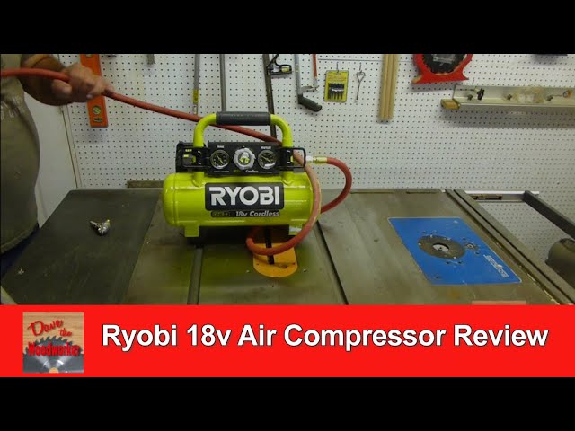 Unboxing and first use of a Ryobi ONE+ Air Compressor R18AC 
