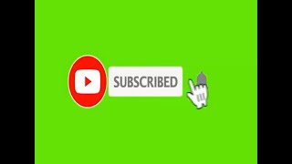 Youtube Animated Green screen Subscribe button with bell icon original sound tan tan click