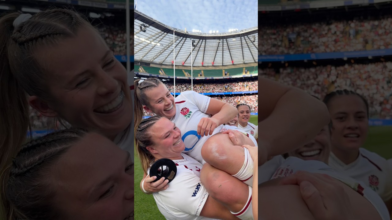 The woman of the moment 😄 #englandrugby #redroses