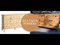 DIY IKEA Dresser Hack - Tarva to $600 Mid Century Modern