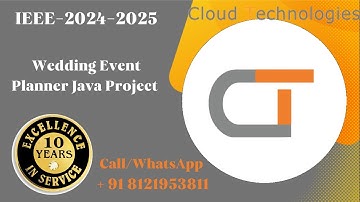 Wedding Event Planner Java Project | #ieeeprojects Hyderabad | #cseprojects | #finalyearprojects