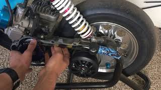 Scooter transmission shimming