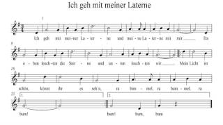 Video thumbnail of "Ich geh mit meiner Laterne, I go with my lantern"