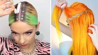 NEW Hair Color Transformation - 10 Amazing Beautiful Hairstyles Tutorial Compilation!