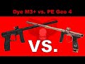 Dye M3  vs  Planet Eclipse Geo 4 Shooting Comparison