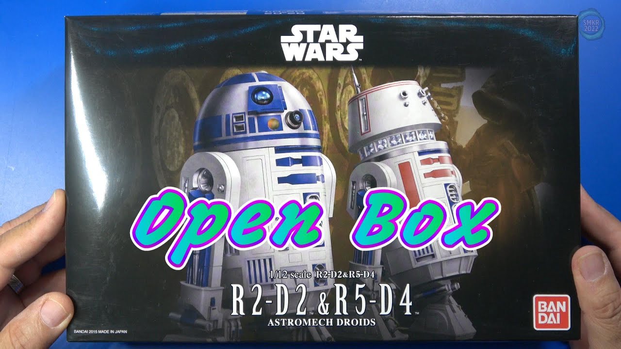 Star Wars R-2-D2 & R5-D4 Astromech Droids Open Box Model Kit