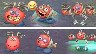 ALL RawZebra Monsters but EVERYONE DISTORTED | My singing monsters | Theremind MSM