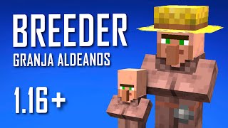 Granja de aldeanos 1.17 (Breeder) - Minecraft Java & Bedrock Tutorial 1.16