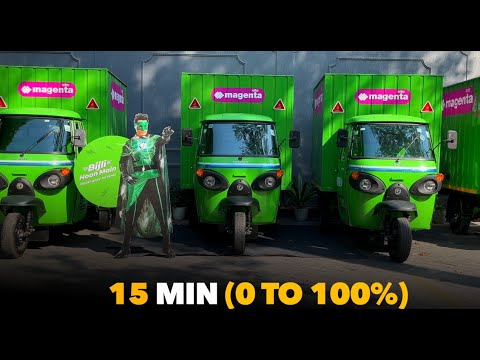 NeEV Tez, World's Fastest charging Cargo 3-Wheeler (15 Min Full Charge) - video from Altigreen