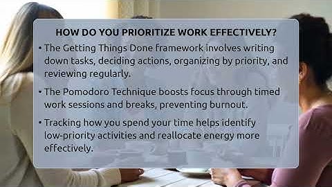How Do You Prioritize Work Effectively? - The Personal Growth Path